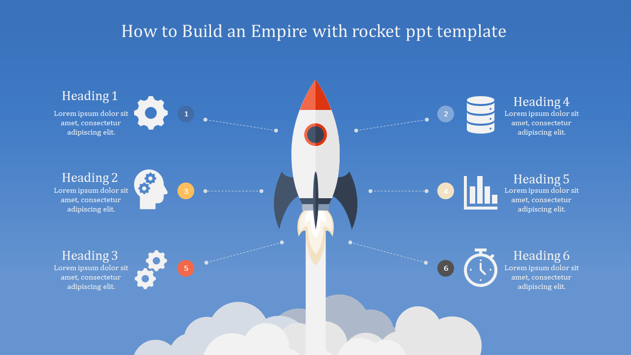 rocket PPT template